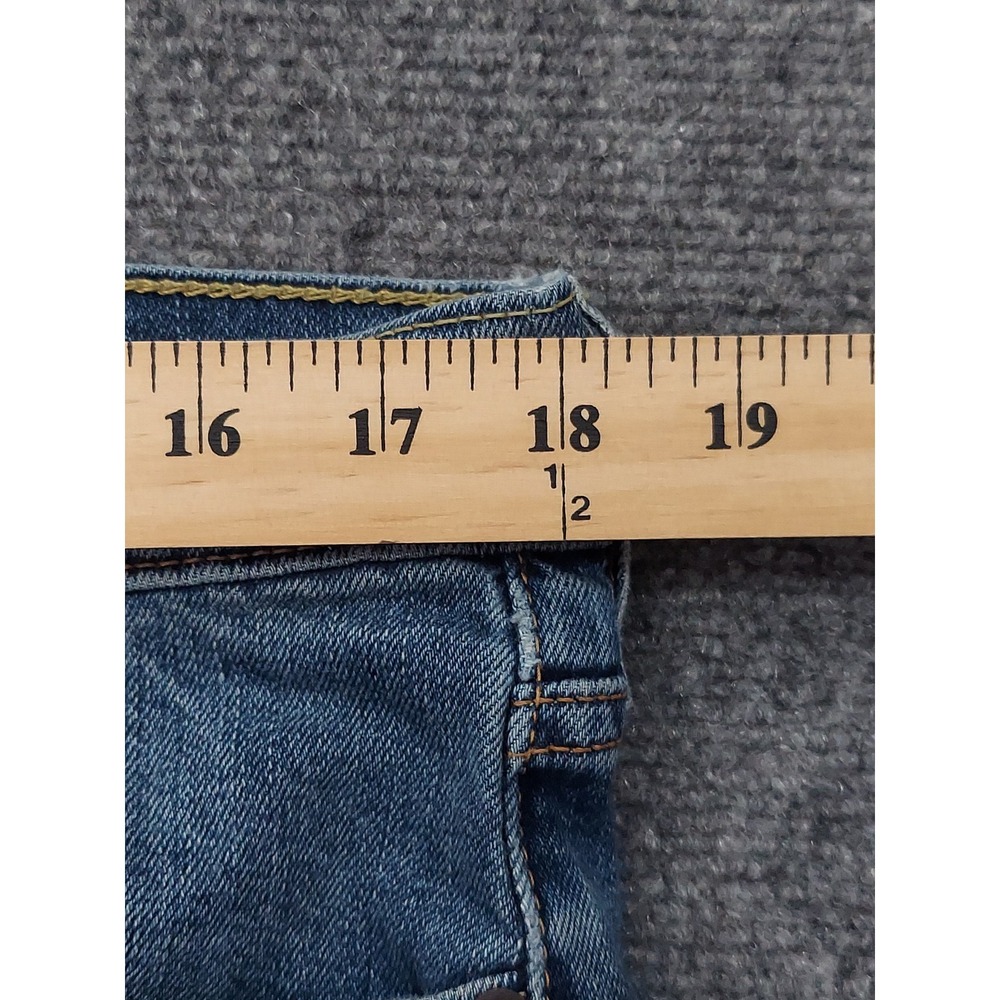 Levis 513 Jeans Mens 34x30 Blue Whiskered Slim Straight Denim Preppy Stretch - Picture 8 of 13